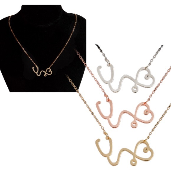 Nurse Doctor EMT stethoscope necklace - Picture 1 of 3